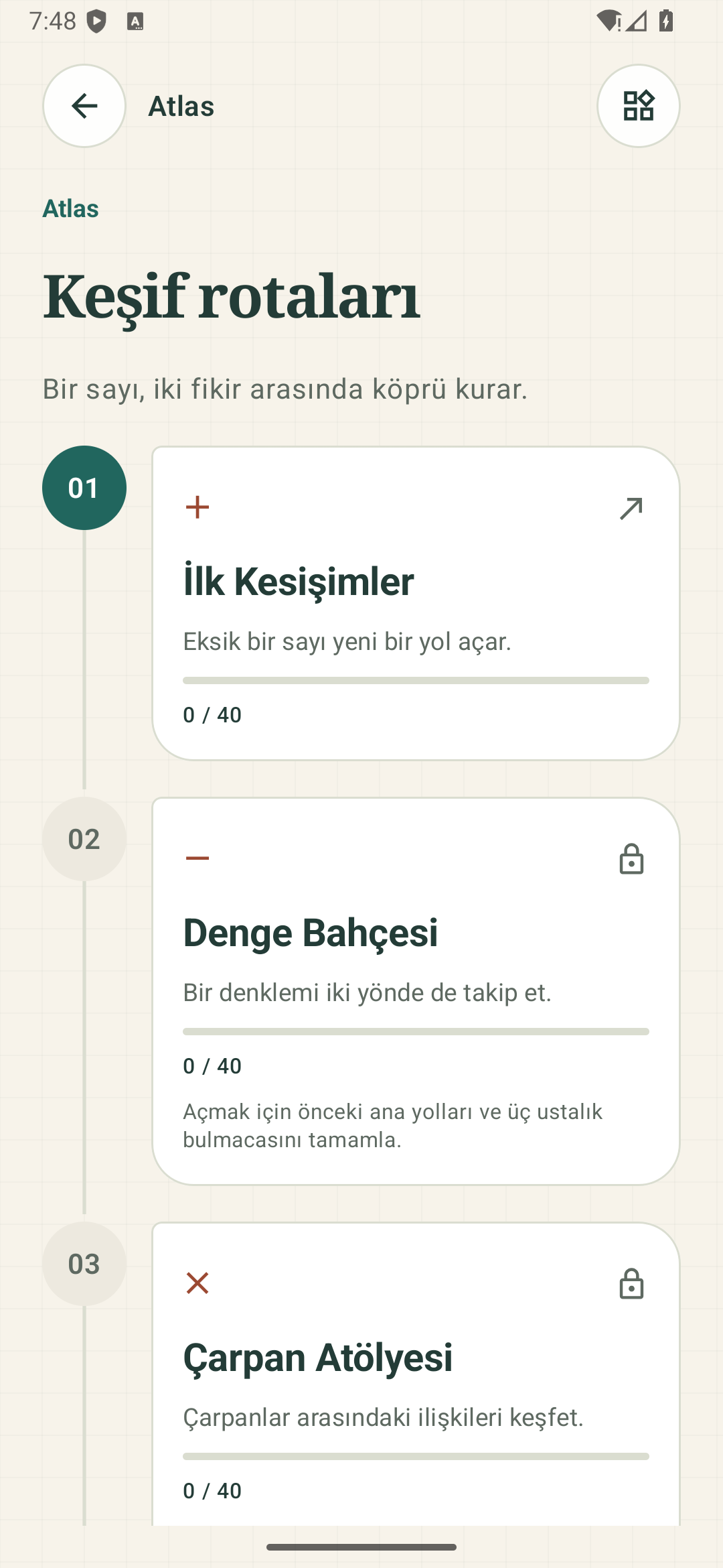 Math Crosswords bölge haritası